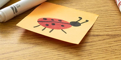 Have your students draw something that is shorter than they are on a Post-it® Note