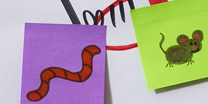 Use Post-it Notes® to help young students learn about scale.