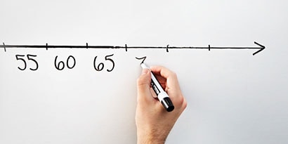 Draw and label an X- and Y-axis on the board