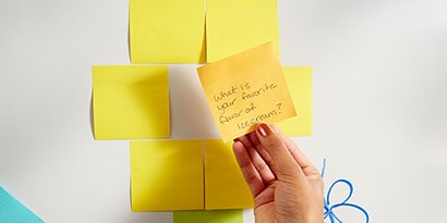 Have each student pick a Post-It® Note off the board