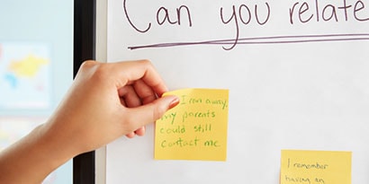 Have your students respond to each idea or question using one color of Post-it® Notes